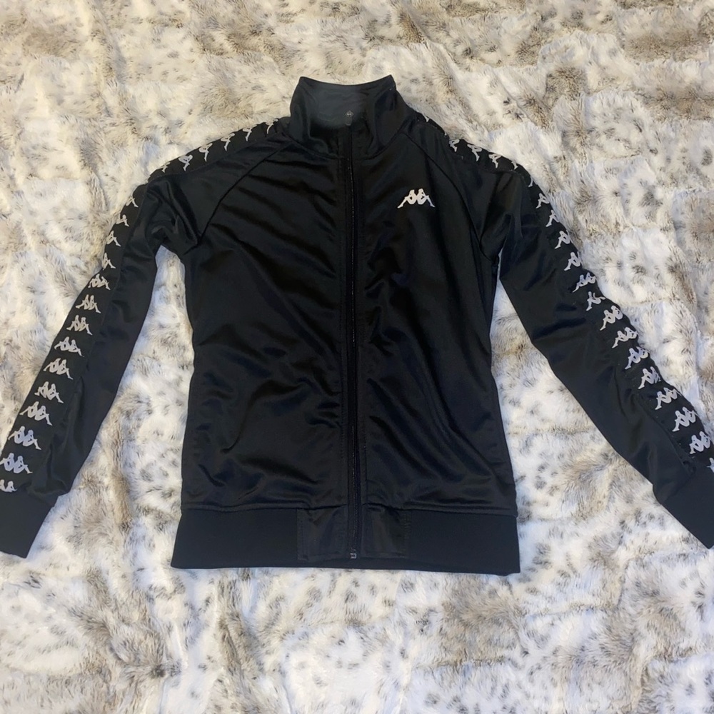 zip up kappa track jacket worn once